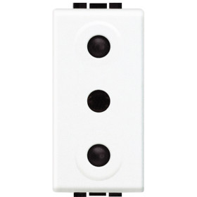 BT LL Бел Розетка с/з, 2P 16А 250В 1 мод.