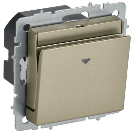 IEK BRITE Выключ. карточный 30А ВС10-1-8-БрШ шамп.