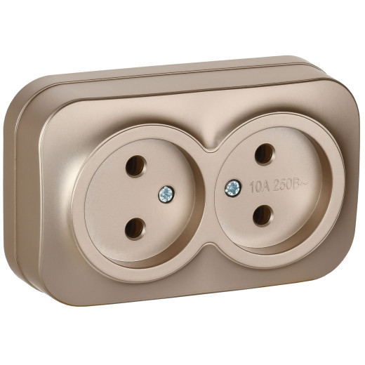 GLORY Роз. 2-я без з/к/ш о/у 10А РС22-2-ХШм шамп. м. IEK