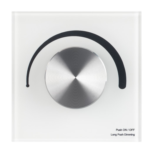 Панель SMART-P1-DIM-G-IN White (3V, Rotary, 2.4G) (Arlight, IP20 Пластик, 5 лет)