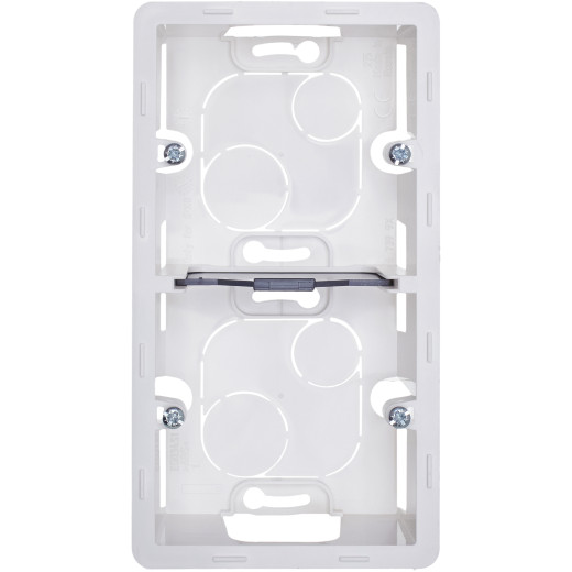 Коробка для накладного монтажа 2 поста - Legrand/Daccord Inspiria - белый