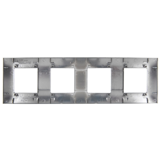 SKANDY Рамка 4-мест. SK-F34N металл никель IEK