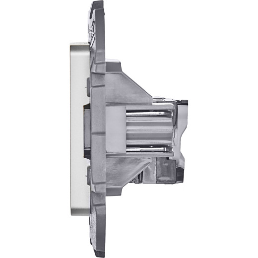 Розетка компьютерная RJ45 категория 5e UTP - Legrand/Daccord Inspiria - алюминий