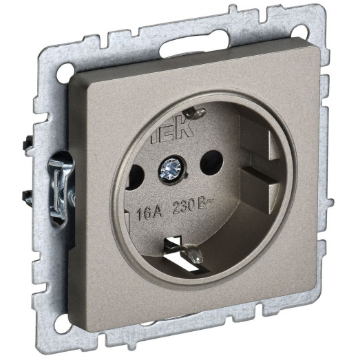 BRITE Роз. с з/к/ш 16А РС14-1-0-БрШ шамп. IEK