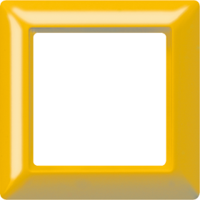 JUNG Рамка 1-кратная для вертикальной и горизонтальной установки термопласт, желтая