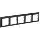 BRITE Рамка 5-мест. РУ-5-Бр хром/черн. IEK