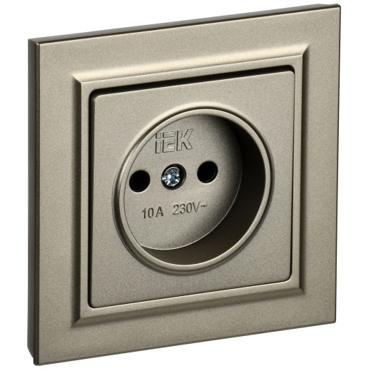 BRITE Роз. без з/к/ш 10А в сб. РСР10-1-0-БрШ шамп. IEK