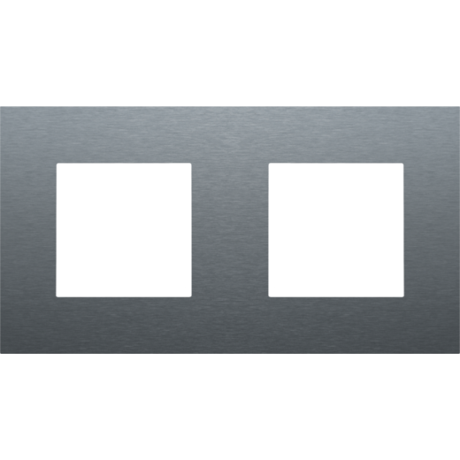 Рамка на 2 поста, свинцово-серый