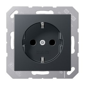 JUNG Штепсельная розетка SCHUKO 16A 250V~ термопласт слоновая кость