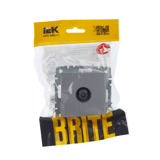 BRITE Роз. TV оконечная РТВ11-0-БрА алюм. IEK