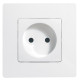 Розетка без заземления - Legrand Etika - без шторок 16А 250В винтовые зажимы - белый