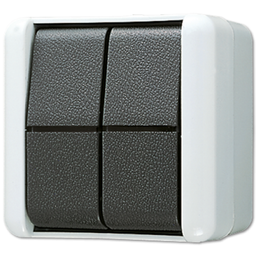 Выключатель сдвоенный IP44