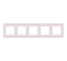 Legrand/Daccord INSPIRIA Розовый Рамка - 5 постов.