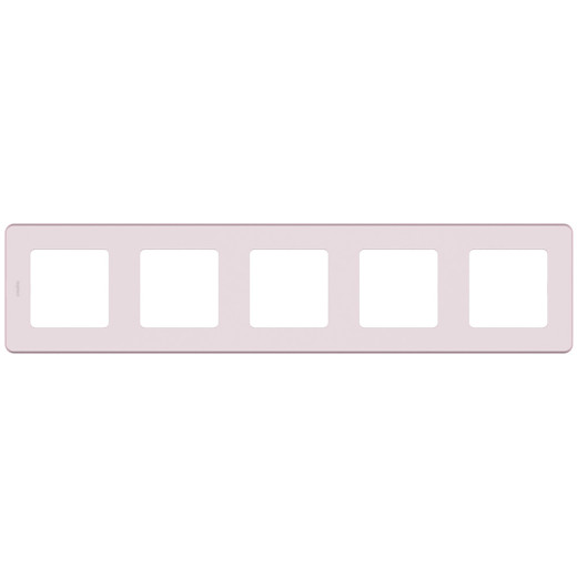 Рамка 5 постов - Legrand/Daccord Inspiria - розовый