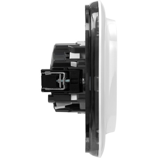 Valena ALLURE.Силовая розетка двойная 2х2К+З 16А 250В с лицевой панелью.С защитными шторками.Безвинтовые зажимы.Белая