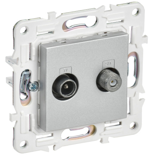 SKANDY Роз. двойная TV+SAT SK-A13S сереб. IEK