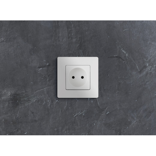 Розетка без заземления - Legrand Etika - без шторок 16А 250В винтовые зажимы - белый