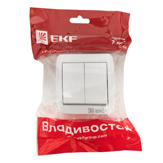 Владивосток Выключатель 2-кл. 10А IP54 EKF