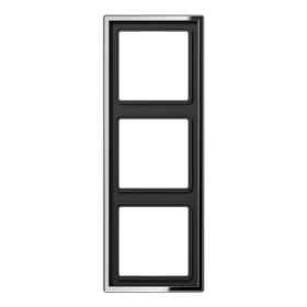 JUNG LS 990 Блестящий Хром Рамка 3-ая