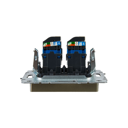 BRITE Роз. комп. 2-ая RJ45 кат.6 РК11-2-БрШ шамп. IEK