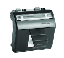 DKC Brava HDMI со шторкой, Brava, черная, 2мод