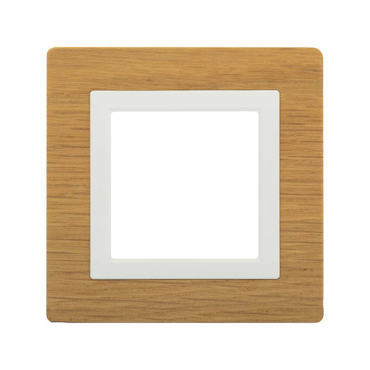 Рамка из натурального дерева 1 пост (2 мод.), Avanti, беленый дуб