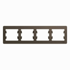 Systeme Electric Glossa Шоколад Рамка 4-ая, горизонтальная
