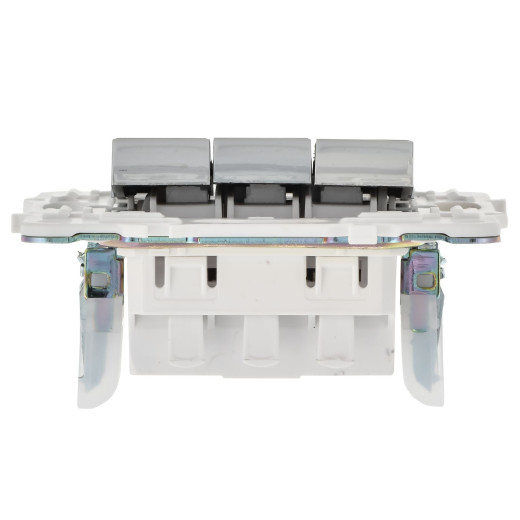 SKANDY Выключ. 3-кл. 10А SK-V11N никель IEK