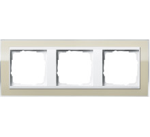 Gira Event Clear Песочный/Бел.глянц. Рамка 3-ая