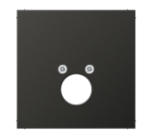 JUNG Крышка для одного гнезда подключения громкоговорителя антрацит