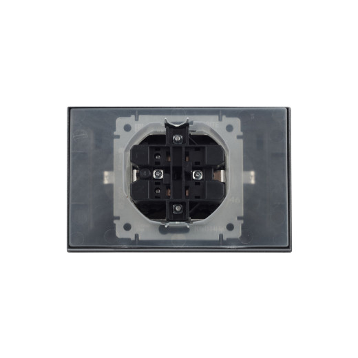 BRITE Роз. 2-я с кр. 16А в сб IP44 РСбш12-3-44-БрС сталь IEK