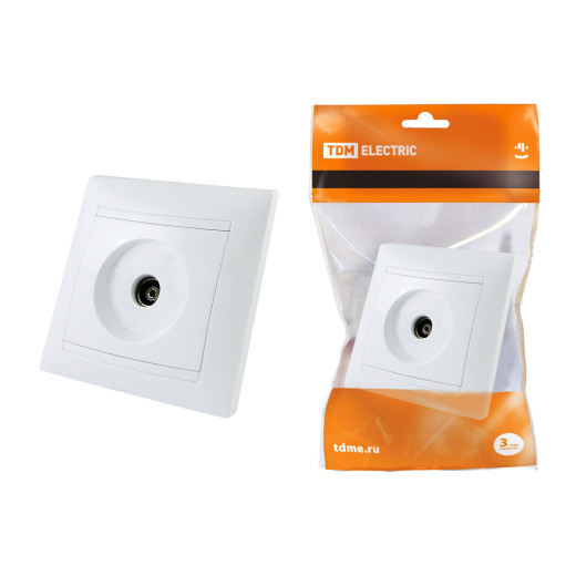 Розетка телевизионная простая (0-2400МГц, 