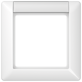 JUNG Рамка 1-кратная для вертикальной и горизонтальной установки с полем для надписи белая