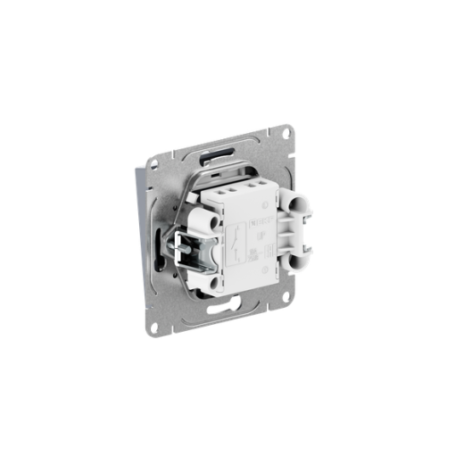 Механизм выключателя, одноклавишный, алюминий Эпика EKF