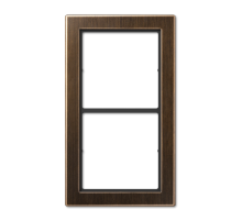 JUNG Рамка 2-кратная, латунь  Antik