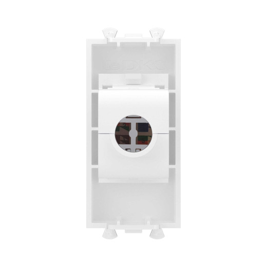 Компьютерная розетка RJ-45 без шторки модульная, кат.5е, Avanti, белое облако, 1 модуль