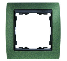Simon 82 Зеленая структурная/Графит Рамка 1-ая