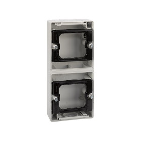 Simon 44 Aqua Серая Коробка 2-ая, вертикальная