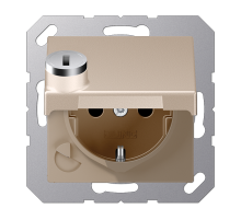 JUNG SCHUKO® розетка с замком, шампань
