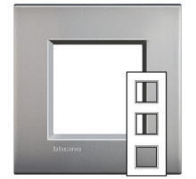 BT LL Никель Рамка AIR 2+2+2 мод 71мм.