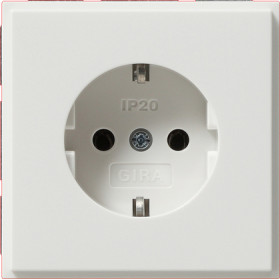 Gira TX-44 Белый Розетка с/з