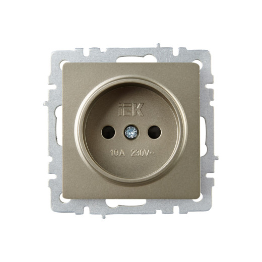 BRITE Роз. без з/к с з/ш 10А РСш10-2-БрШ шамп. IEK