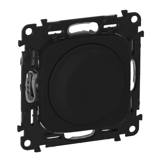 Диммер поворотно-нажимной универсальный LED - Legrand Etika - 300Вт без нейтрали - антрацит