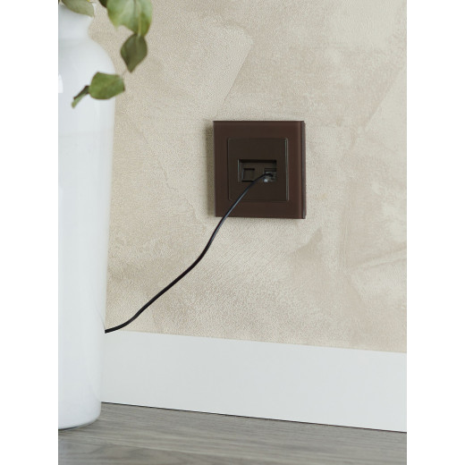 BRITE Роз. двойная RJ11+RJ45 кат.5E РК/Т12-БрТБ бр. IEK