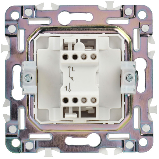 SKANDY Выключ. 1-кл. кнопоч. 10А SK-V14W арк. бел. IEK