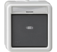 Gira Кнопочный выключатель с полем для надписи IP66