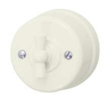 BIRONI Лизетта Пластик Слоновая кость Выключатель перекрестный 1-кл