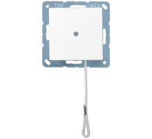 JUNG A Flow/A 550 Белый матовый Выключатель со шнурком (универсальный) 10 A, 250 B