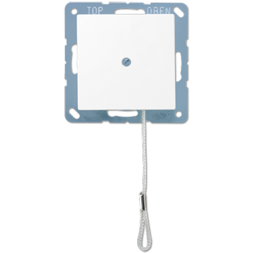 Выключатель со шнурком (универсальный) 10 A / 250 B, термопласт, белый матовый