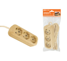 TDM Удлинитель бытовой У03 3 гнезда, 3метра,2П+3, ПВС 3х1мм2 